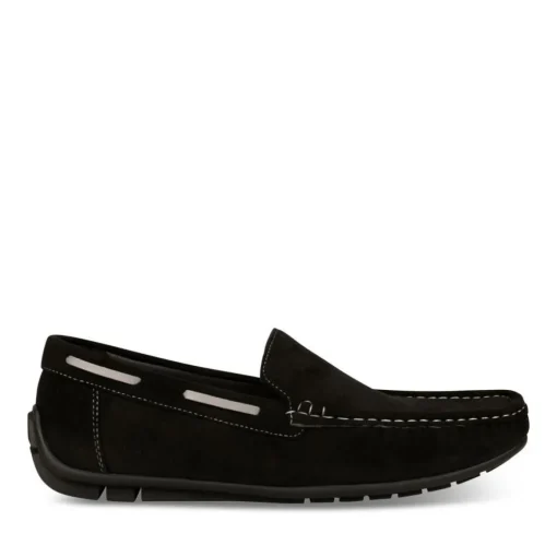 Chaussures Bateau NOIR Homme Motif Uni A Enfiler