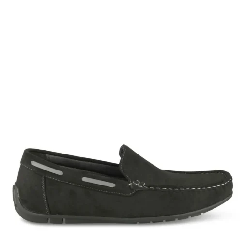 Chaussures Bateau NOIR Homme Motif Uni A Enfiler