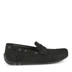 Chaussures Bateau NOIR Homme Motif Uni A Enfiler
