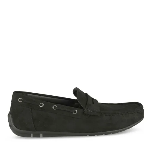 Chaussures Bateau NOIR Homme Motif Uni A Enfiler