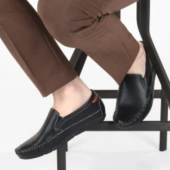 Chaussures Bateau NOIR Homme Motif Uni A Enfiler