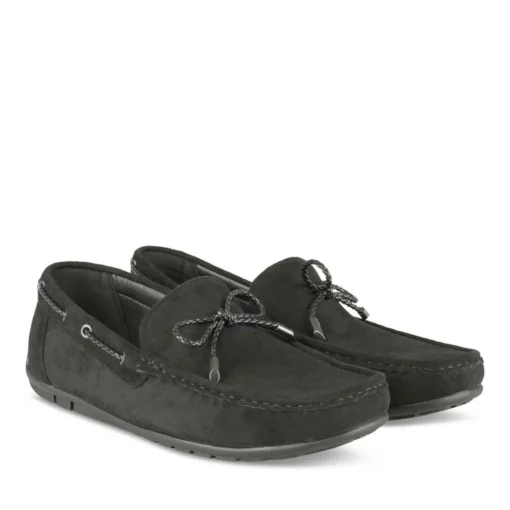Chaussures Bateau NOIR Homme Motif Uni A Enfiler