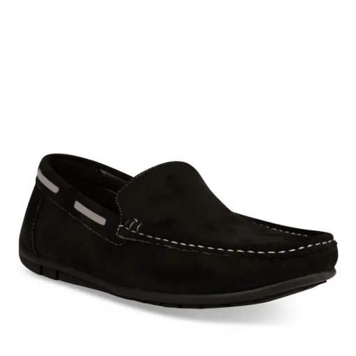 Chaussures Bateau NOIR Homme Motif Uni A Enfiler