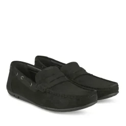 Chaussures Bateau NOIR Homme Motif Uni A Enfiler