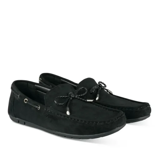 Chaussures Bateau NOIR Homme Motif Uni A Enfiler