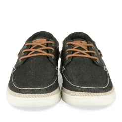 Chaussures Bateau NOIR Homme Motif Uni Lacets