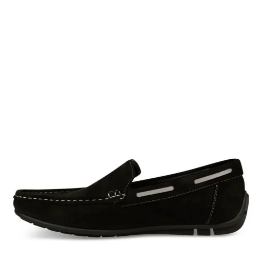 Chaussures Bateau NOIR Homme Motif Uni A Enfiler