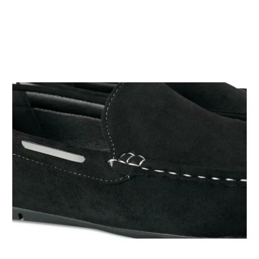 Chaussures Bateau NOIR Homme Motif Uni A Enfiler