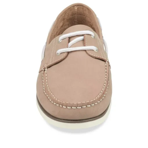 Chaussures Bateau TAUPE Homme CUIR Lacets