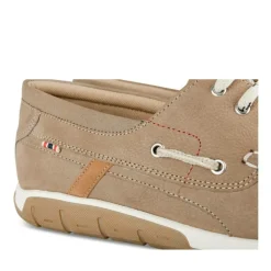 Chaussures Bateau TAUPE Homme CUIR Motif Uni A Enfiler