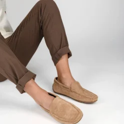 Chaussures Bateau TAUPE Homme Motif Uni A Enfiler