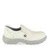 Chaussures De Sécurité BLANC Femme CUIR Motif Uni A Enfiler