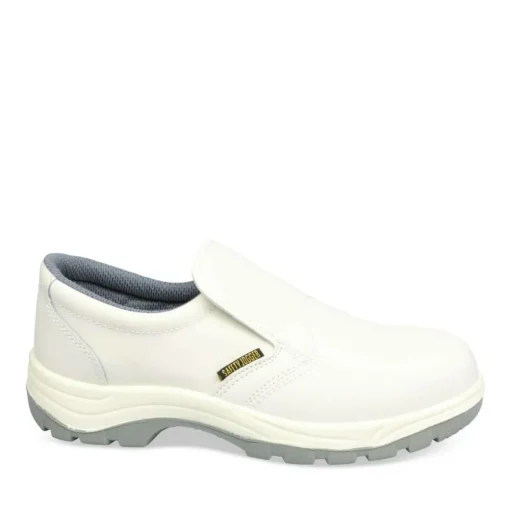 Chaussures De Sécurité BLANC Femme CUIR Motif Uni