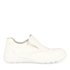 Chaussures De Sécurité BLANC Femme CUIR Elastique