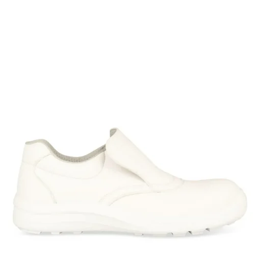 Chaussures De Sécurité BLANC Femme CUIR Elastique