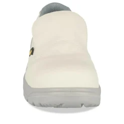 Chaussures De Sécurité BLANC Femme CUIR Motif Uni A Enfiler
