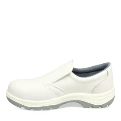 Chaussures De Sécurité BLANC Femme CUIR Motif Uni