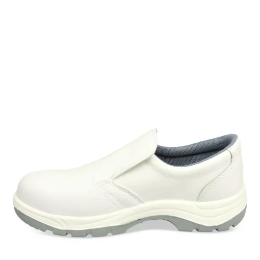 Chaussures De Sécurité BLANC Femme CUIR Motif Uni