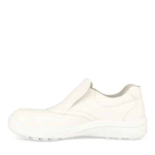 Chaussures De Sécurité BLANC Homme CUIR Elastique
