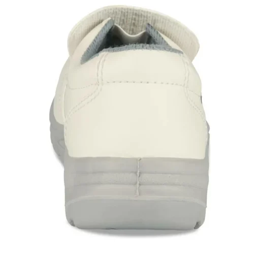 Chaussures De Sécurité BLANC Femme CUIR Motif Uni A Enfiler