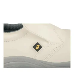 Chaussures De Sécurité BLANC Femme CUIR Motif Uni A Enfiler