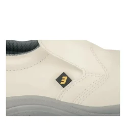 Chaussures De Sécurité BLANC Homme CUIR Motif Uni A Enfiler