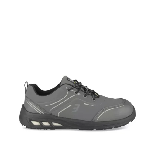 Chaussures De Sécurité GRIS Homme Motif Uni Lacets