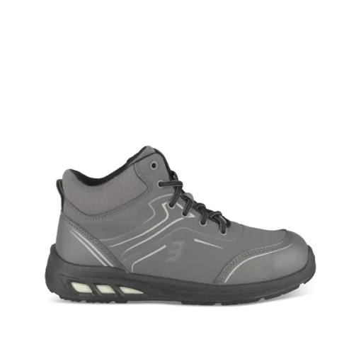 Chaussures De Sécurité GRIS Homme Motif Uni Lacets