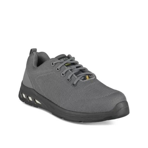 Chaussures De Sécurité GRIS Homme Motif Uni Lacets