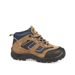 Chaussures De Sécurité MARRON Homme Motif Uni Lacets