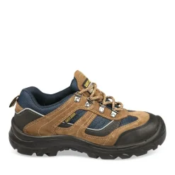Chaussures De Sécurité MARRON Homme Motif Uni Lacets