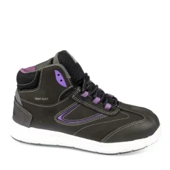 Chaussures De Sécurité NOIR Femme CUIR Motif Uni