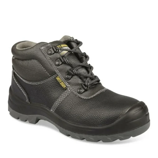 Chaussures De Sécurité NOIR Femme CUIR Motif Uni Lacets