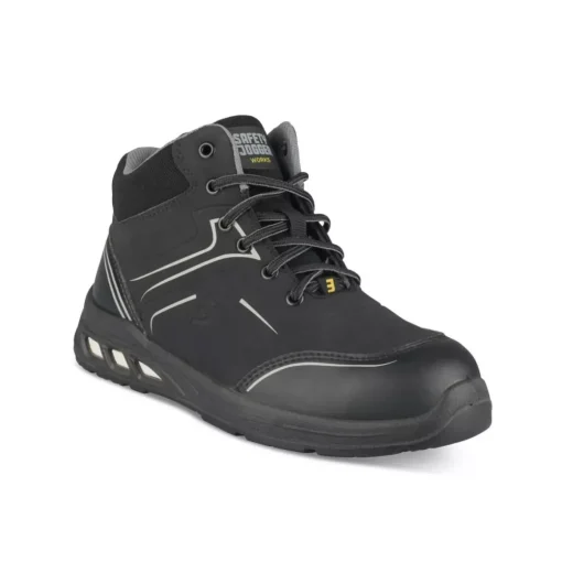Chaussures De Sécurité NOIR Femme Motif Uni Lacets