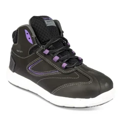 Chaussures De Sécurité NOIR Femme CUIR Motif Uni