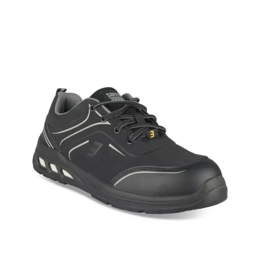 Chaussures De Sécurité NOIR Homme Motif Uni Lacets