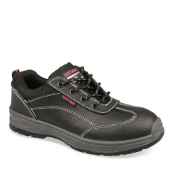 Chaussures De Sécurité NOIR Femme CUIR Motif Uni Lacets