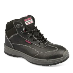 Chaussures De Sécurité NOIR Femme CUIR Motif Uni Lacets