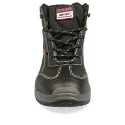 Chaussures De Sécurité NOIR Femme CUIR Motif Uni Lacets