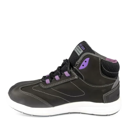 Chaussures De Sécurité NOIR Femme CUIR Motif Uni
