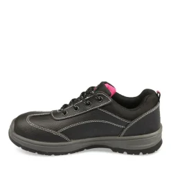 Chaussures De Sécurité NOIR Femme CUIR Motif Uni Lacets