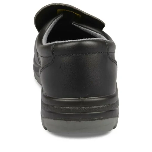 Chaussures De Sécurité NOIR Femme CUIR Motif Uni A Enfiler