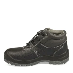 Chaussures De Sécurité NOIR Femme CUIR Motif Uni Lacets