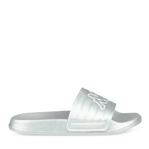 Claquettes ARGENT Femme Motif Uni