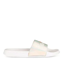 Claquettes ARGENT Femme Motif Uni