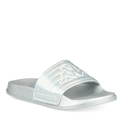 Claquettes ARGENT Femme Motif Uni