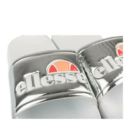 Claquettes ARGENT Femme Motif Uni A Enfiler