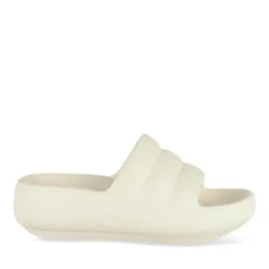 Claquettes BEIGE Femme Motif Uni A Enfiler