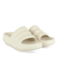 Claquettes BEIGE Femme Motif Uni A Enfiler