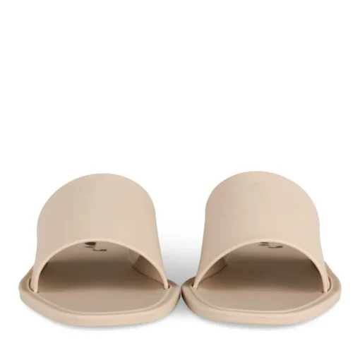 Claquettes BEIGE Femme Motif Uni A Enfiler